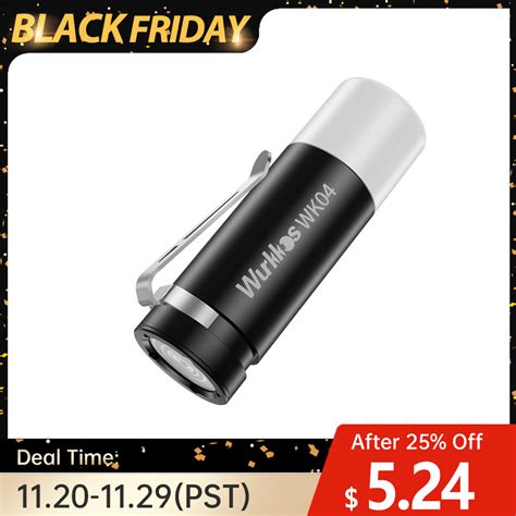 【New Color】Wurkkos WK04 Double-Sided Flashlight, Rechargeable with ...