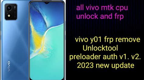 Vivo Y Unlock Vivoy Frp Lock Remove Unlocktool Mtk Preloader