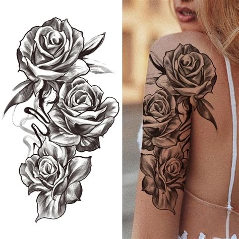 Forearm Rose Tattoos For Girls