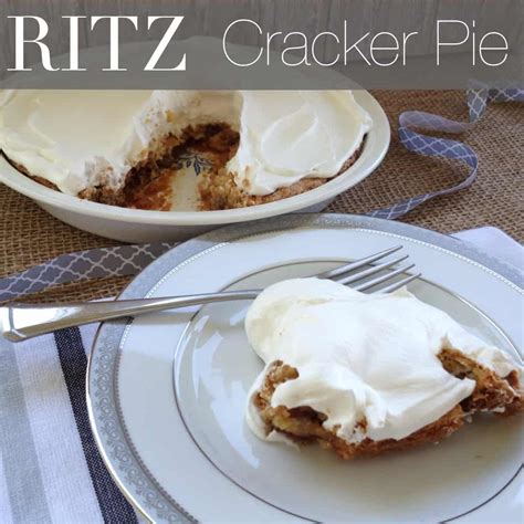 Ritz Cracker Pie - Purely Katie