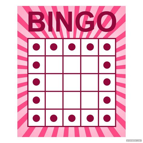 Bingo Game Patterns Printable