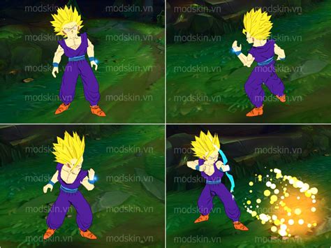 Mod Skin Ezreal Gohan Super Saiyan 2 Mod Skin Lol Tải Mod Skin Lol