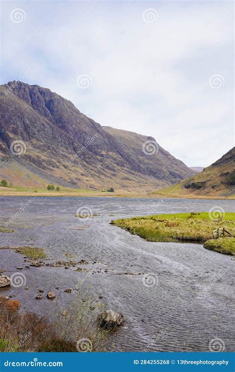 Loch Achtriochtan In Glen Coe In The Scottish Highlands Stock Photo