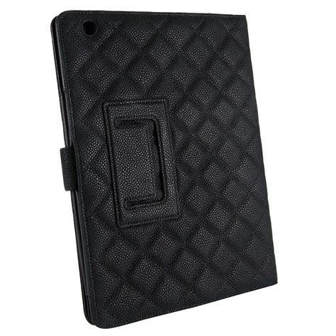 Chanel Black Quilted Leather Crossbody iPad Case