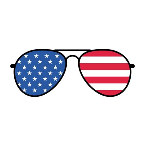 American Flag Sunglasses Svg Eps Png Dfx Files Etsy