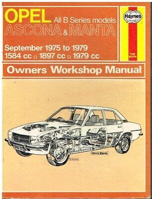 OPEL MANTA B COUPE 1 6 1 9 1975 1979 OWNERS WORKSHOP MANUAL EBay