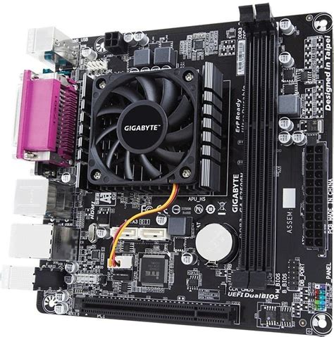 Материнская плата + процессор AMD E1-2500 GigaByte GA-E2500N mini-ITX ...