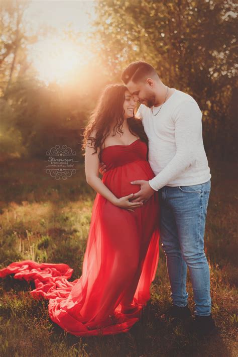 Sollen Papas Mit Zum Babybauchshooting Sternenregen Photographie