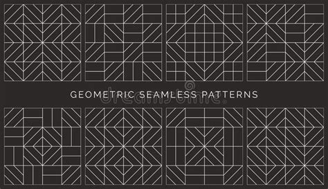 Modelos Incons tiles Geom tricos Abstractos Ilustración del Vector