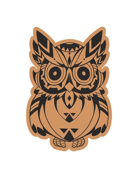 Cute Owl Laser Cut Engraving Template Free Cdr Vectors Art For Free