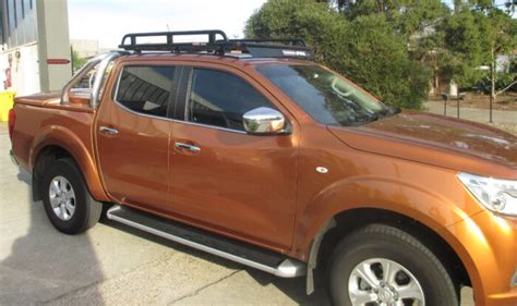 Nissan Navara Np300 0715 Current Dual Cab Oval Steel Roof Rack