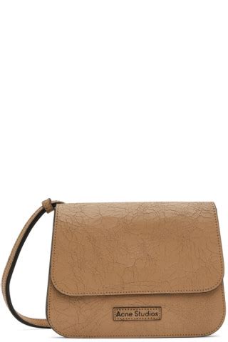 Acne Studios Beige Platt Crossbody Bag Ssense