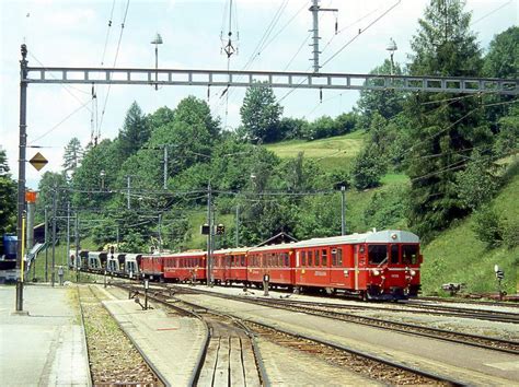 Rhb Regionalzug Von Davos Platz Nach Filisur Vom