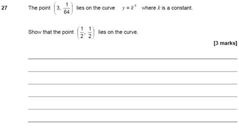 GCSE 9 1 Maths Exponential Graphs Past Paper Questions Pi Academy