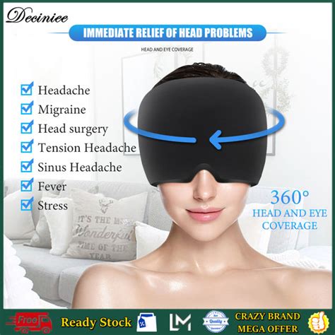 Migraine Relief Cap Gel Hot Cold Therapy Headache Ice Cap For Relieve