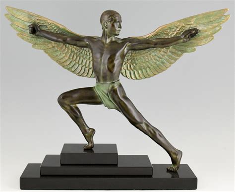 Art Deco Style Sculpture Icarus Deconamic