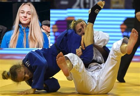 Judo World Champ Daria Bilodid Tries Wrestling with Olympic Champ Zhan ...