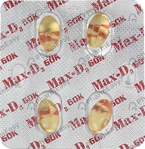 Max D3 60000 Iu Capsule 4 Uses Side Effects Price And Dosage Pharmeasy