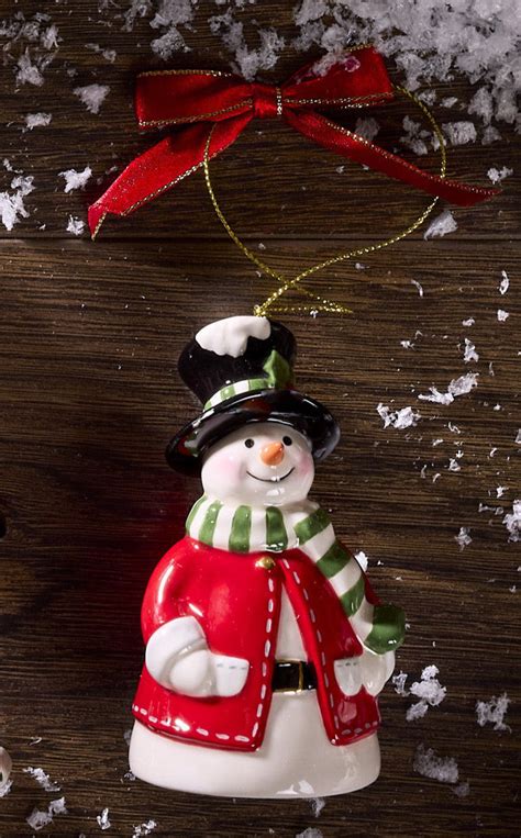 Spode Christmas Tree Snowman Bell Ornament Wayfair