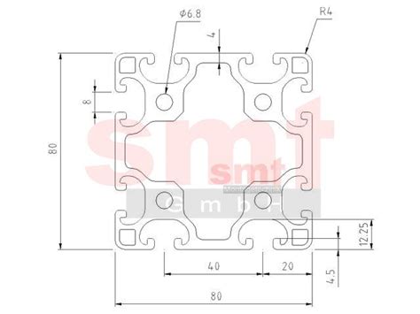 Alu-Profil 8 80x80 leicht, item Profil kompatibel - Aluprofile ...