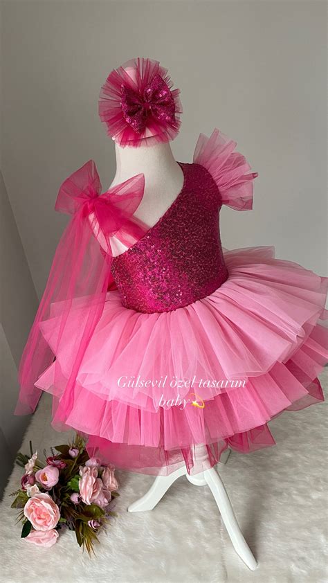 Hot Pink Dress, Hot Pink Baby Dress,baby Tutu Dress, Baby Girl Dress for Special Occasions ...