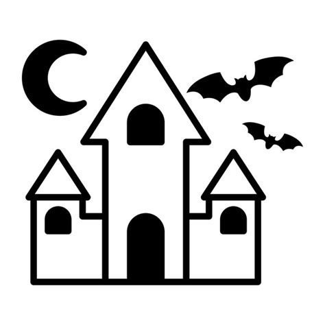 Premium Vector Haunted House Icon Vector On Trendy Design