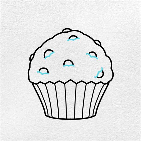 Muffin Drawing - HelloArtsy