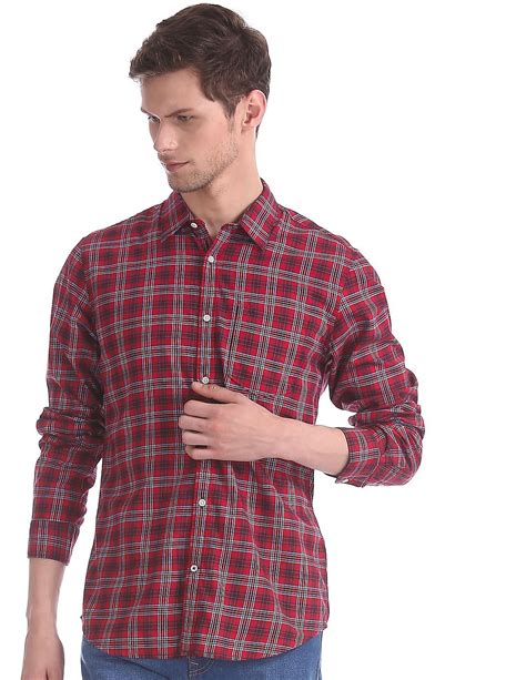 Buy AD By Arvind Modern Slim Fit Cutaway Collar Shirt NNNOW