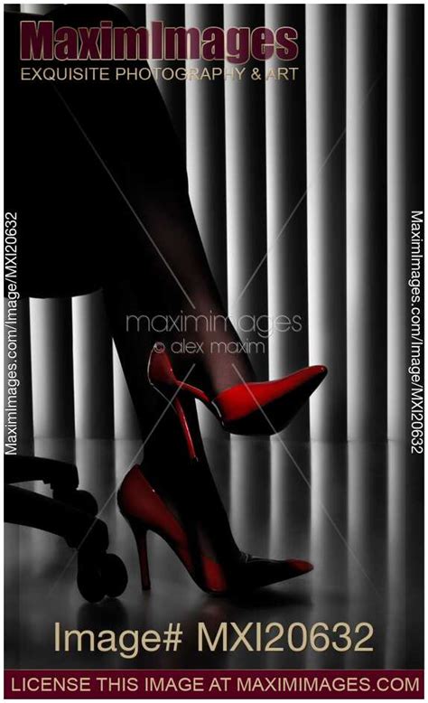 Photo Of Woman Legs In Red Shoes Stock Image Mxi20632