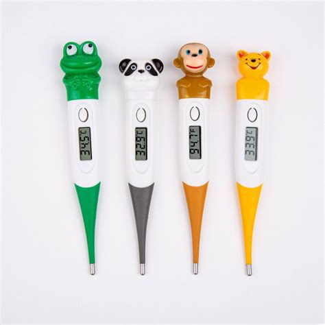 Cute Pet Digital Led Thermometer Waterproof Cartoons Veterinary Body