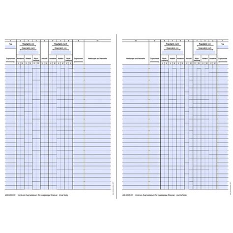 Zugmeldebuch für zweigleisige Strecken ausfüllbar Fdl Fahrdienstleiter