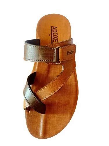 Men Brown PU Designer Slipper At Rs 155 Pair Gents PU Slipper In Agra