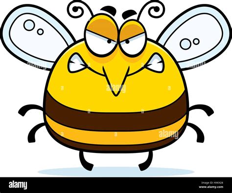 Angry Bumble Bee Vector