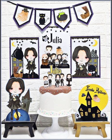 Kit Festa Wandinha e Família Addams Elo7 Produtos Especiais