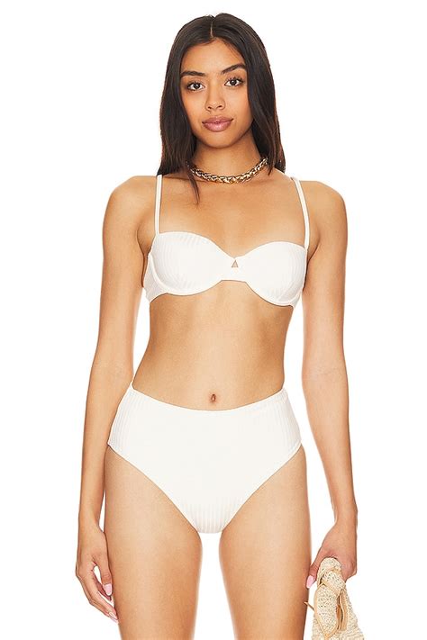 Onia Dalia Bikini Top In Off White Revolve