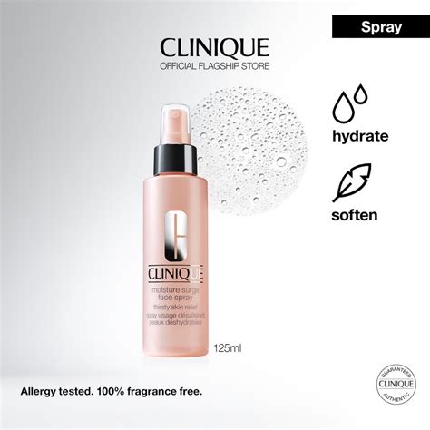 Clinique Moisture Surge Face Spray Thirsty Skin Relief 125ml Shopee