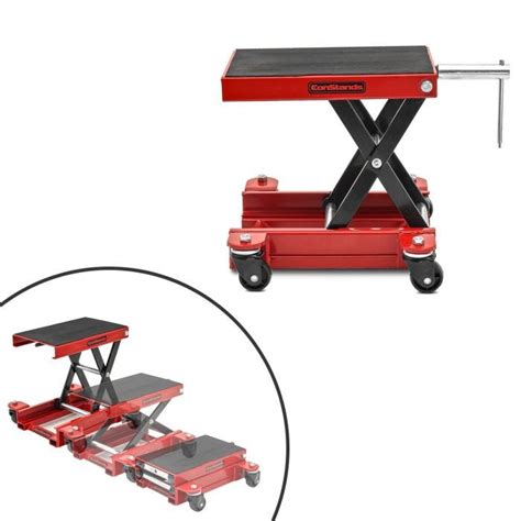 Motorbike Scissor Lift Dolly Mover Constands Hr Jack Lift Kg Red