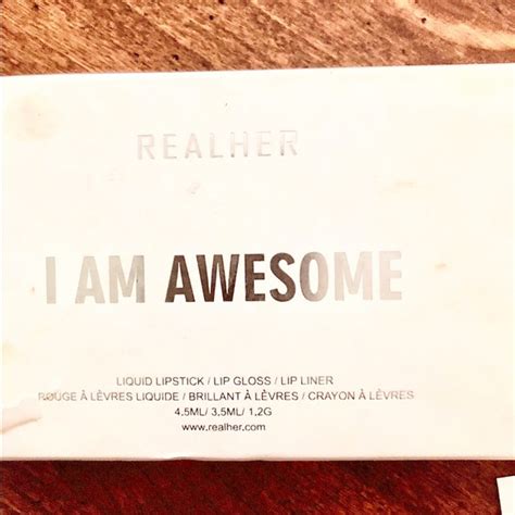 RealHer Makeup The I Am Awesome Lipstick Kit Deep Nude Colornew Poshmark