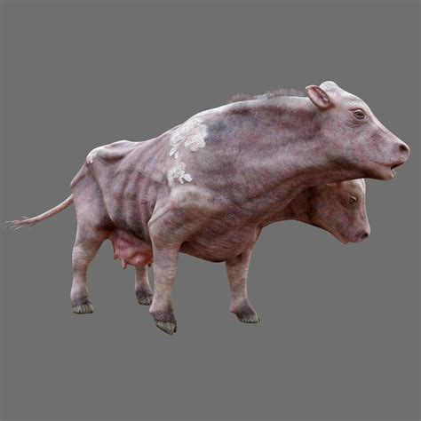 Artstation Mutated Cow Game Assets