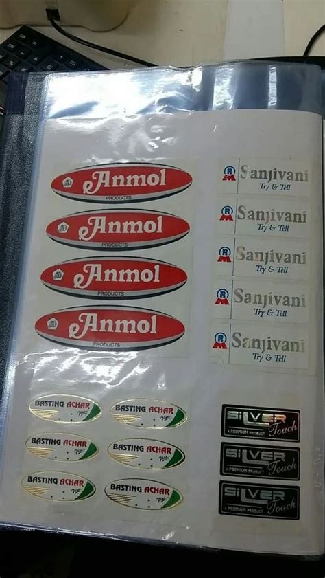 White PVC Printed Logo Sticker Size 18 X 12 Inch Packet At Rs 390