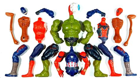 Avengers Toys Action Figure Assemble Hulk Smash Siren Head Spider