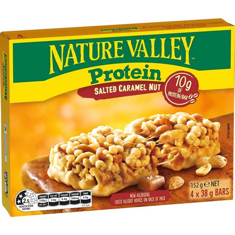 Nature Valley Salted Caramel Gluten Free Protein Nut Bars Pack