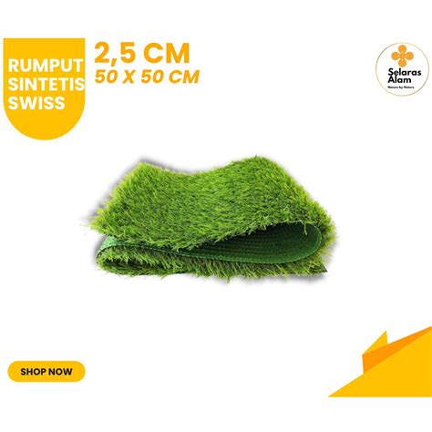 Jual Rumput Swiss Sintetis Cm X Cm Ketebalan Cm Shopee