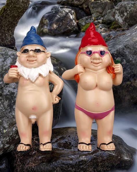 Amazon BBdis 2 PCS Naked Gnomes Statues 4 7 Inch Naughty Funny Statue For Home Indoor Or