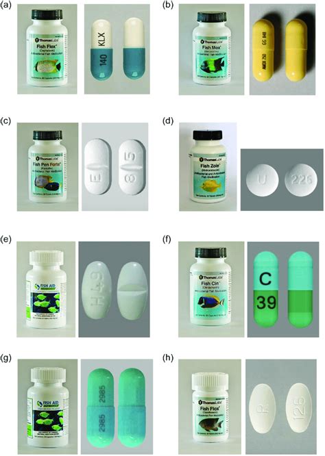 3a 3h Pill And Capsule Identification Of 8 Fish Antibiotics Fig 3a