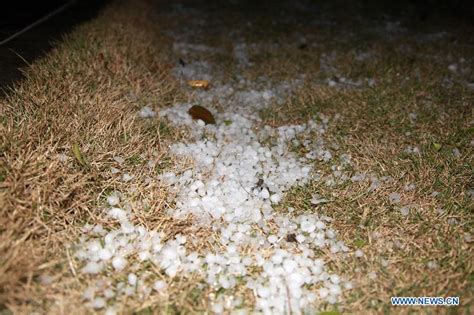 Hailstones Hit Taizhou City E Chinas Zhejiang 13 Headlines