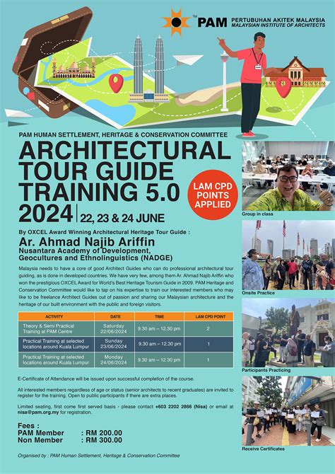 Architectural Tour Guide Training 50 2024 Pertubuhan Akitek Malaysia