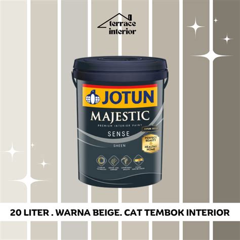 Jual Cat Tembok Majestic Sense Interior Jotun Warna Beige L Shopee