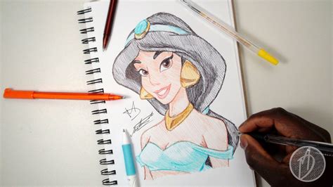 Drawing Princess Jasmine