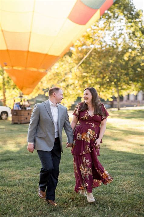 Hot Air Balloon Engagement Session In Charlottesville VA Engagement